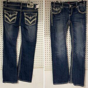 Womens 29 x 32 Rock & Roll Cowgirl Low Rise Jeans
